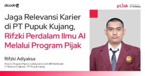 Rifzki mengasah skills AI dalam program Pijak