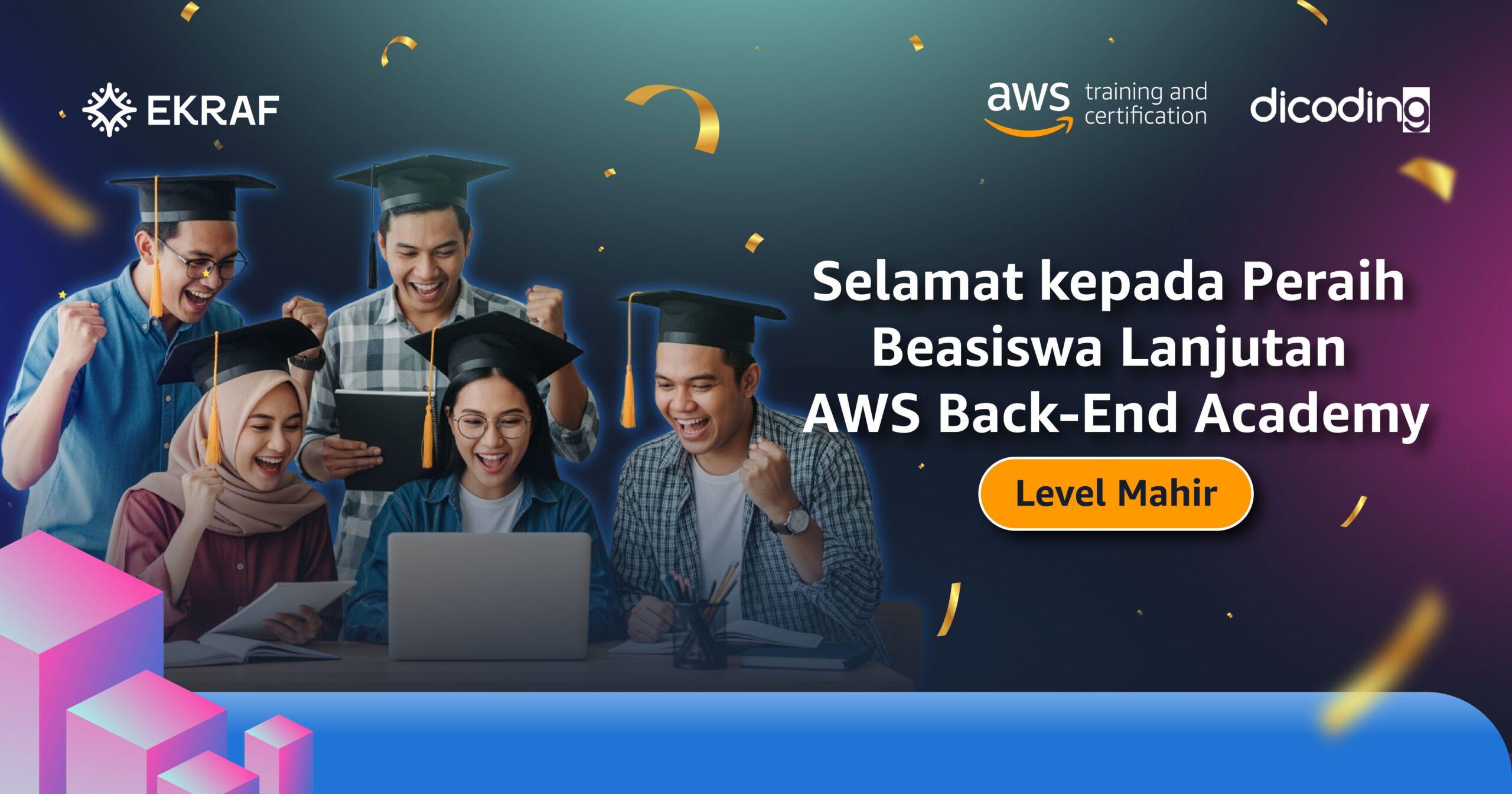 Pengumuman Peserta Terpilih Tahap 3 Program AWS Back-End Academy 2025