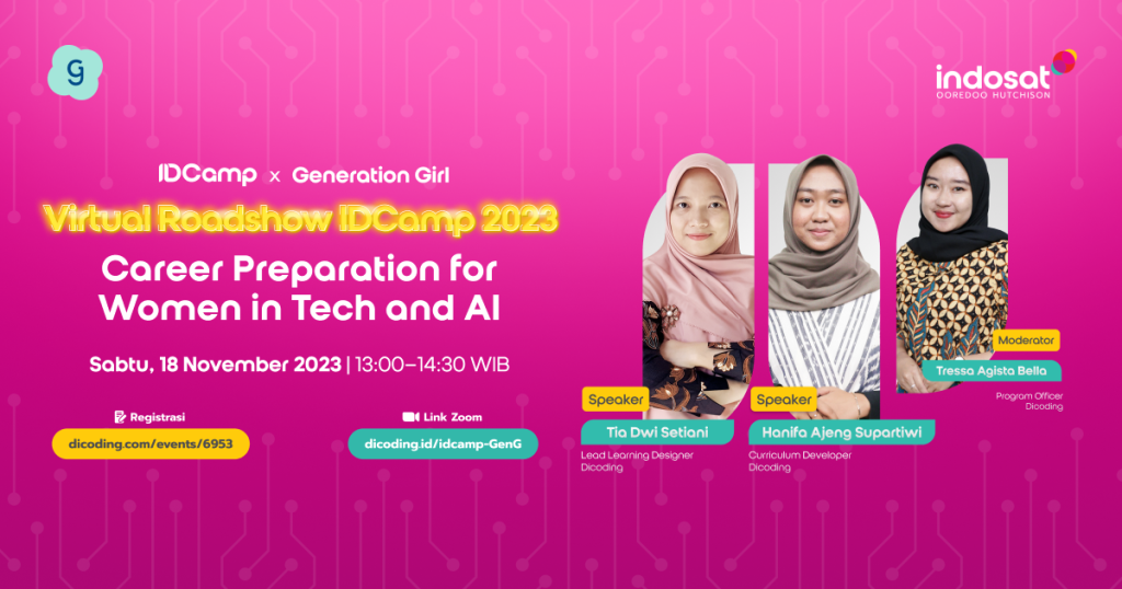 IDCamp Virtual Roadshow: Career Preparation for Women in Tech and AI