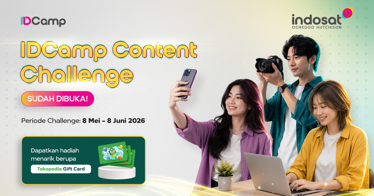 IDCamp Content Challenge: Bagikan Perjalanan Belajarmu, Tunjukkan Dampaknya 🚀